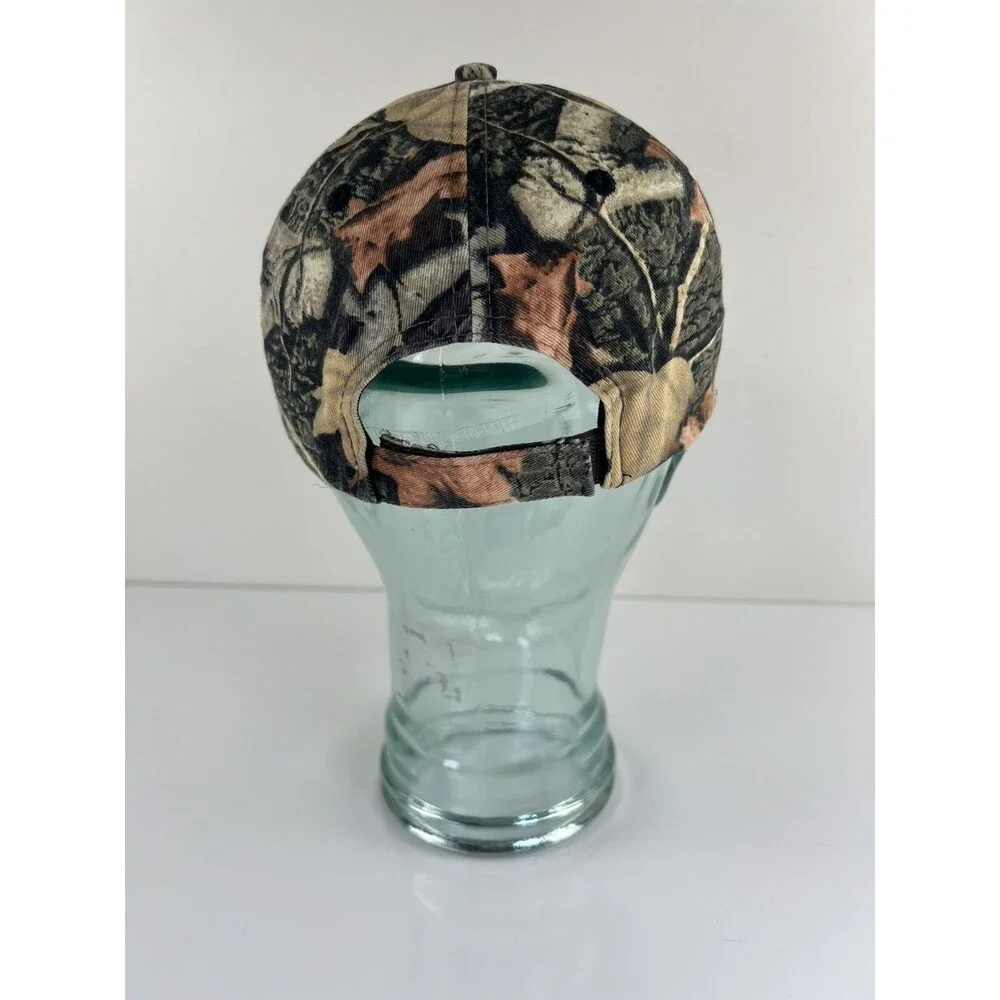 The Buck Drops Here Hunters Baseball Hat Ball Cap Camo Outdoors Man Embroidered